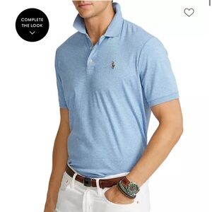 Polo by Ralph Lauren Heathered Sky Blue Short Sleeve Polo